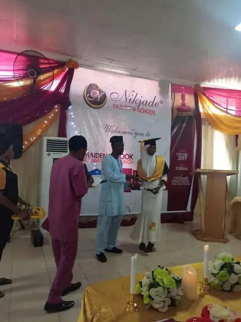 Graduation ceremony in progress