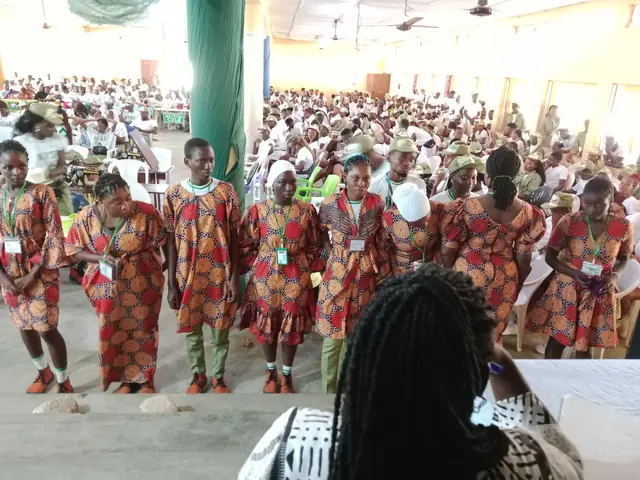 Skills acquisition participants at an event
