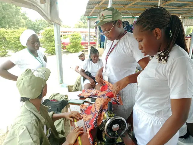 Instructor guiding corps members
